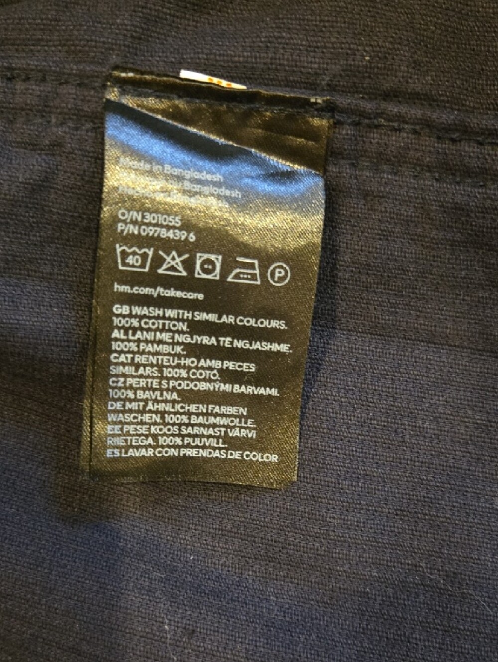 Men's Dark Navy Corduroy Shirt Jacket - Picture 3 of 5